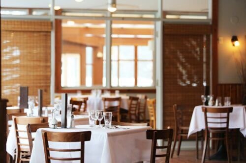 Empty Restaurant Dining Room